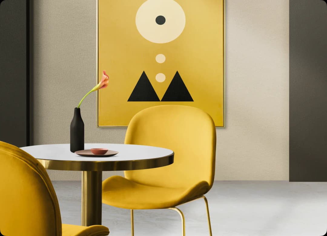 modern luxury authentic dining room interior image