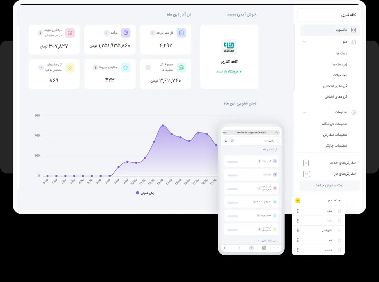 پنل مدیریت آنلاین